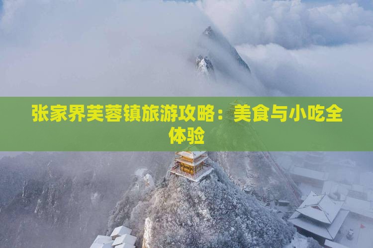 昌吉到张家界芙蓉镇旅游小吃