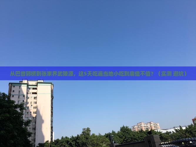 巴音郭楞到张家界武陵源旅游小吃