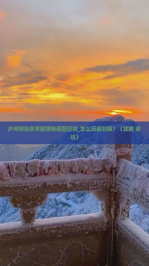 泸州到张家界玻璃栈道四日游