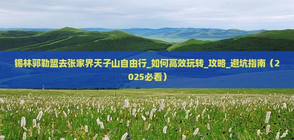锡林郭勒盟去张家界天子山自由行