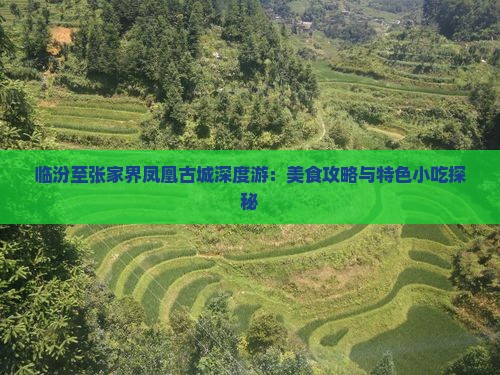 临汾至张家界凤凰古城深度游：美食攻略与特色小吃探秘