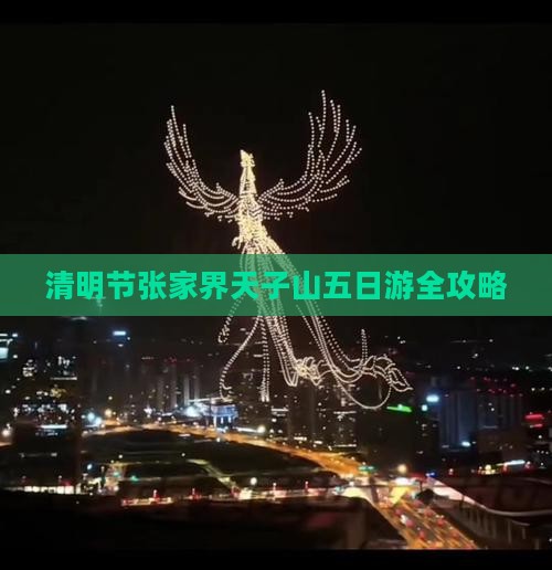 清明节张家界天子山五日游全攻略