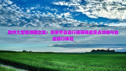 赣州大型旅游团出发：张家界自由行玻璃栈道景点攻略与自由旅行体验