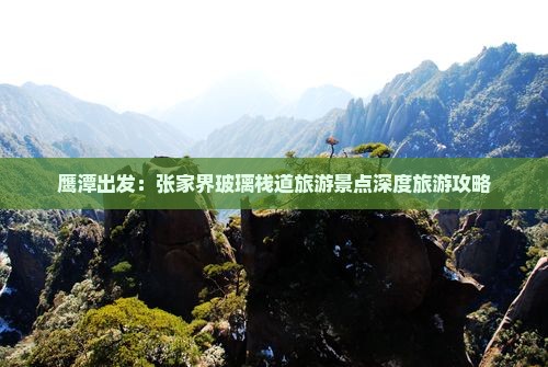 鹰潭出发：张家界玻璃栈道旅游景点深度旅游攻略