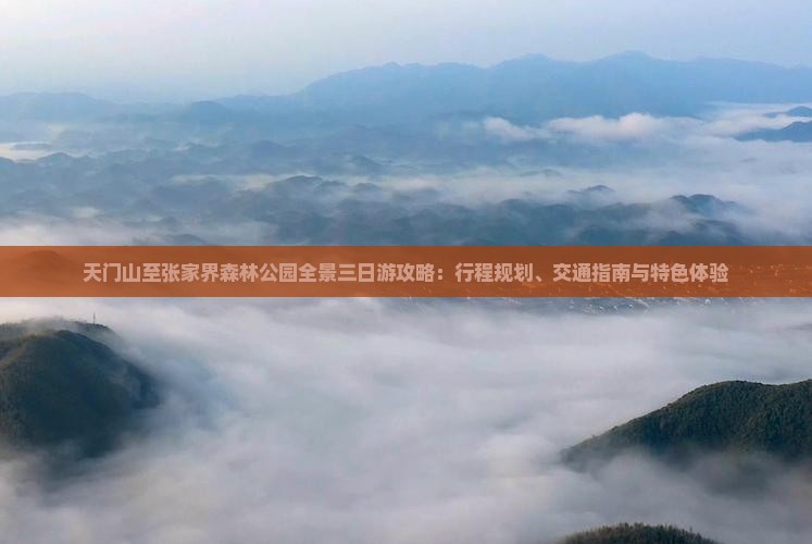 天门山至张家界森林公园全景三日游攻略：行程规划、交通指南与特色体验