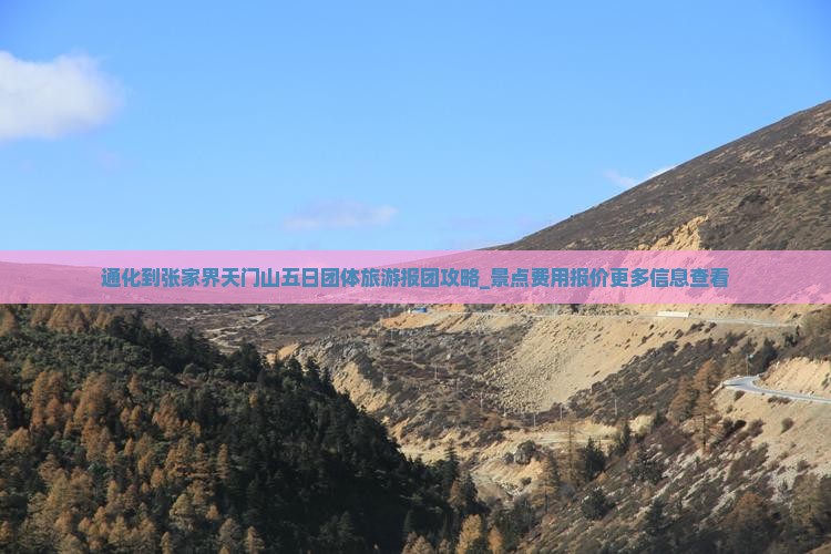 通化到张家界天门山五日团体旅游报团攻略_景点费用报价更多信息查看