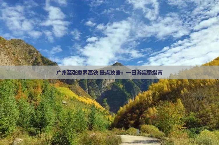 广州至张家界高铁+景点攻略：一日游完整指南