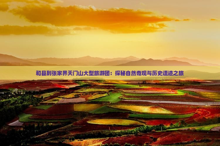 和县到张家界天门山大型旅游团：探秘自然奇观与历史遗迹之旅