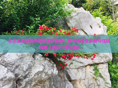 北京出发张家界武陵源深度游：精华景点全攻略与住宿指南（两日行程详解)