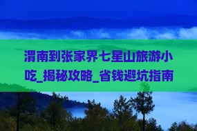 渭南到张家界七星山旅游小吃