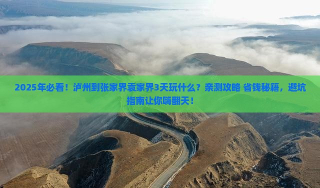 泸州到张家界袁家界哪里玩