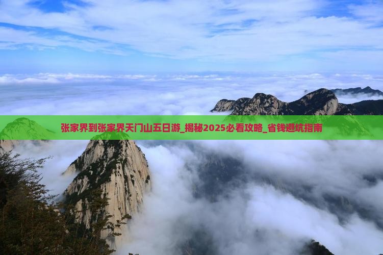 张家界到张家界天门山五日游