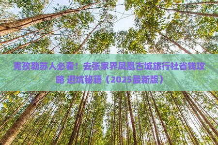 克孜勒苏去张家界凤凰古城旅行社