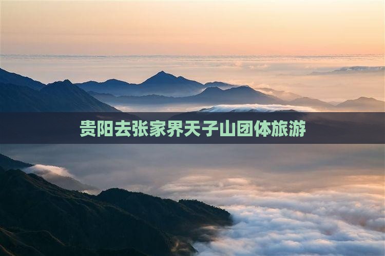贵阳去张家界天子山团体旅游