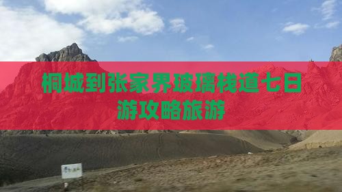桐城到张家界玻璃栈道七日游