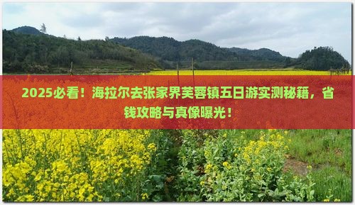 海拉尔去张家界芙蓉镇五日游