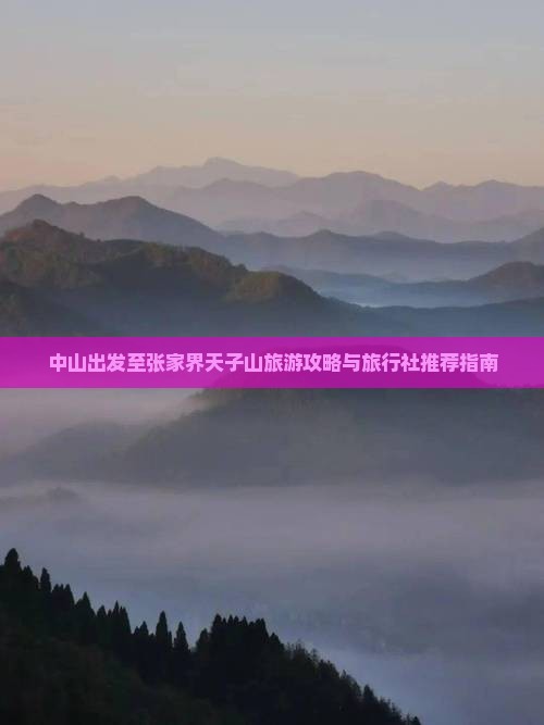 中山出发至张家界天子山旅游攻略与旅行社推荐指南