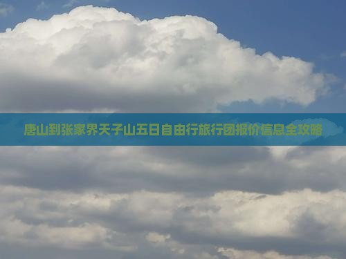 唐山到张家界天子山五日自由行旅行团报价信息全攻略