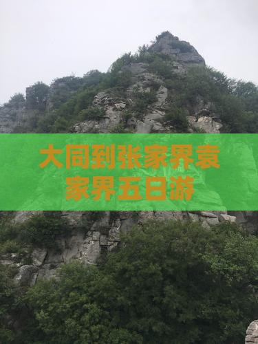 大同到张家界袁家界五日游