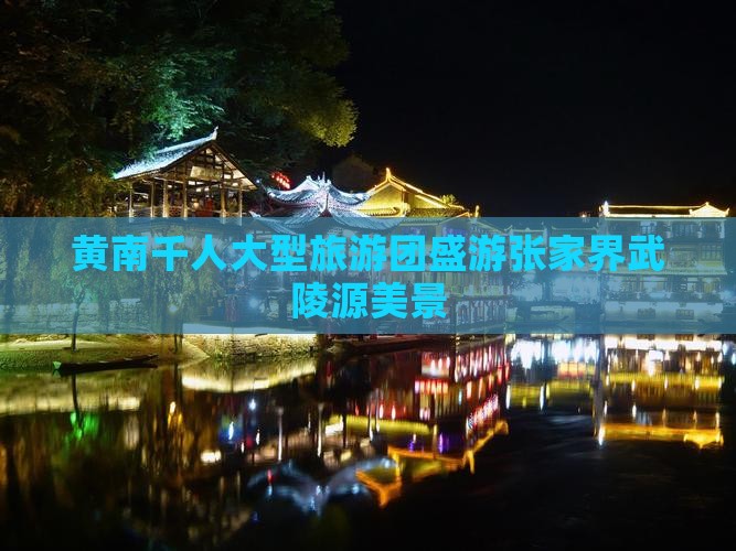 黄南千人大型旅游团盛游张家界武陵源美景