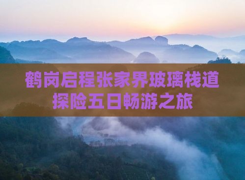 鹤岗启程张家界玻璃栈道探险五日畅游之旅