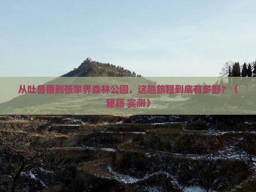 吐鲁番去张家界森林公园景点