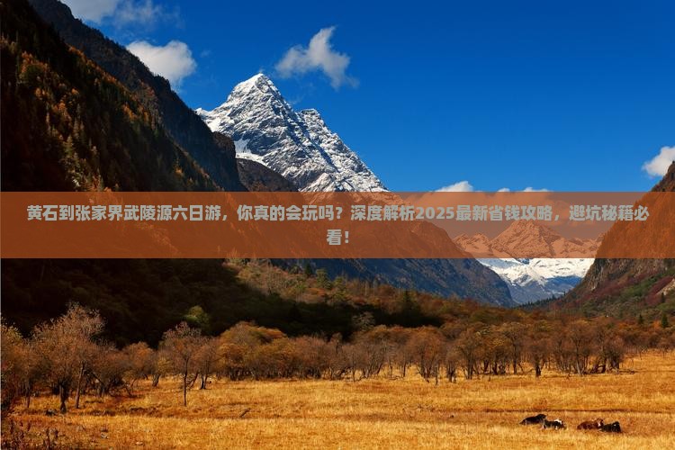 黄石到张家界武陵源六日游