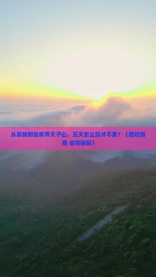 阜新到张家界天子山五日游