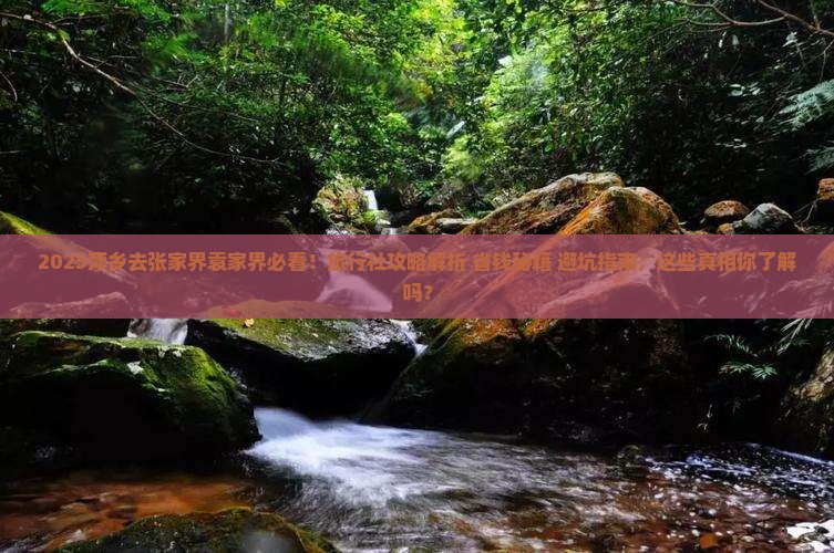 萍乡去张家界袁家界旅行社