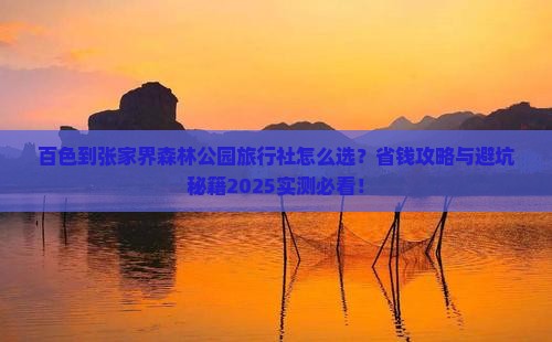 百色到张家界森林公园旅行社