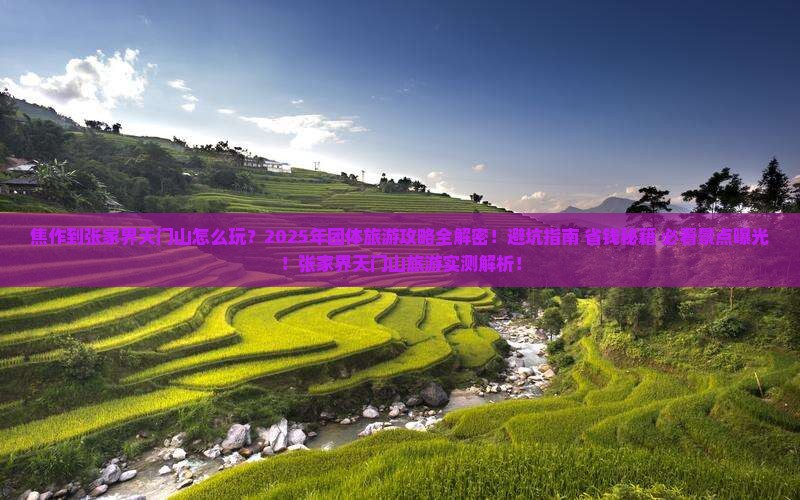焦作到张家界天门山团体旅游