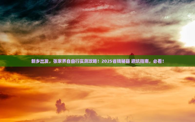 新乡到张家界自由团