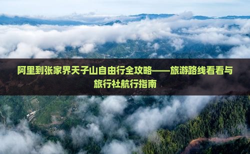 阿里到张家界天子山自由行全攻略——旅游路线看看与旅行社航行指南