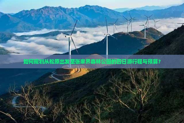 如何规划从松原出发至张家界森林公园的四日游行程与预算？
