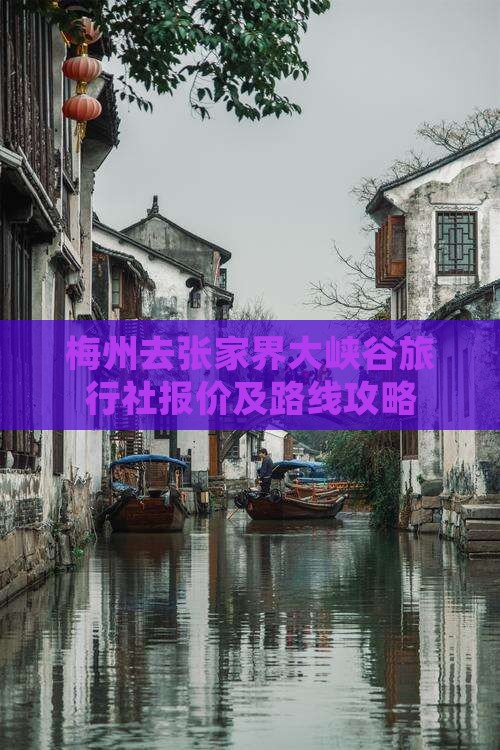 梅州去张家界大峡谷旅行社报价及路线攻略