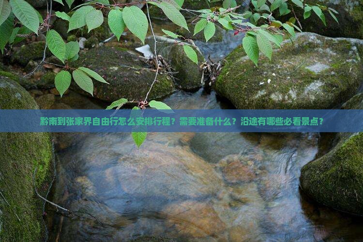 黔南到张家界自由行怎么安排行程？需要准备什么？沿途有哪些必看景点？
