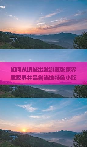 如何从诸城出发游览张家界袁家界并品尝当地特色小吃？有哪些必吃美食推荐？