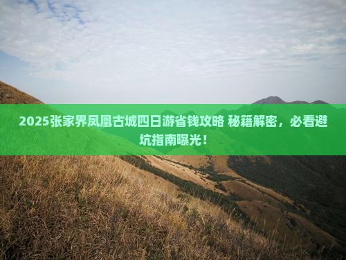 新余去张家界凤凰古城四日游