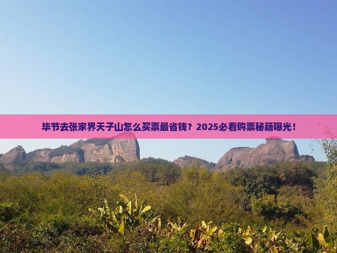 毕节去张家界天子山门票 毕节去张家界天子山门票
