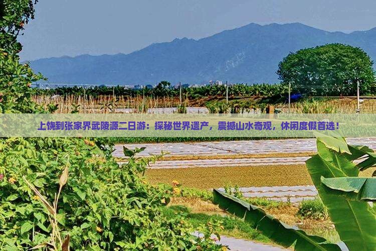 上饶到张家界武陵源二日游