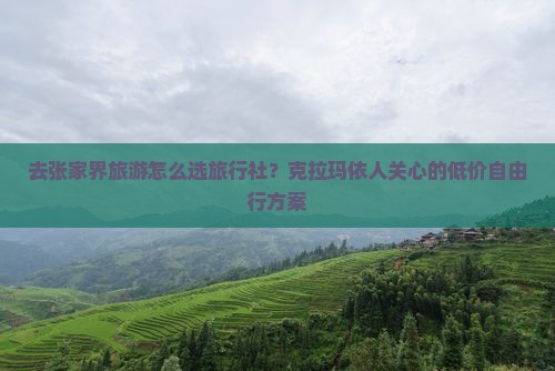 去张家界旅游怎么选旅行社？克拉玛依人关心的低价自由行方案