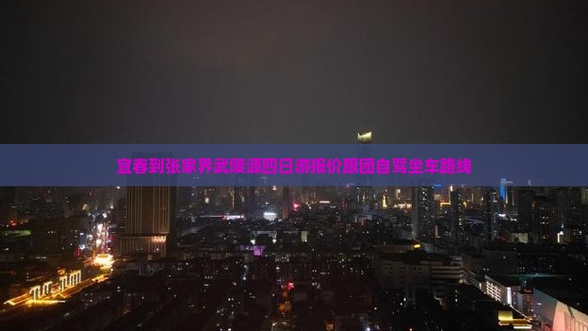 宜春到张家界武陵源四日游报价跟团自驾坐车路线