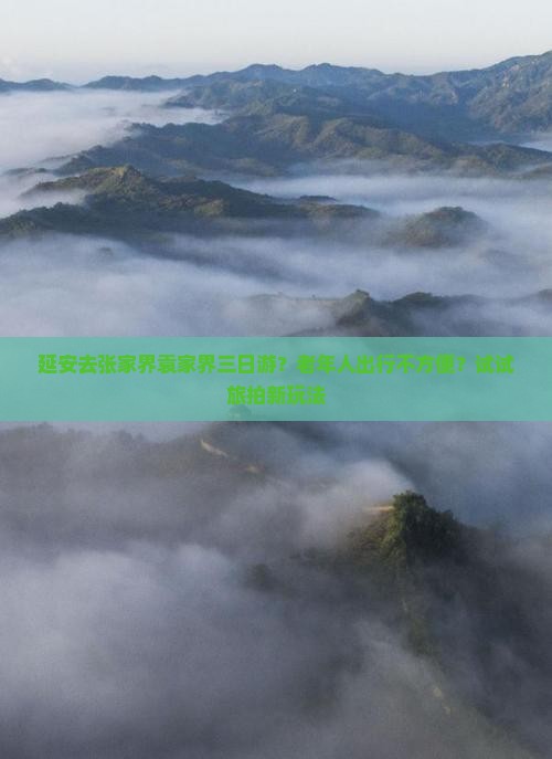 延安去张家界袁家界三日游？老年人出行不方便？试试旅拍新玩法