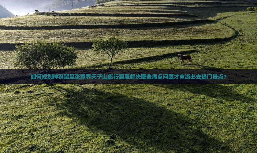 如何规划神农架至张家界天子山旅行路犀解决哪些痛点问题才末游必去热门景点？