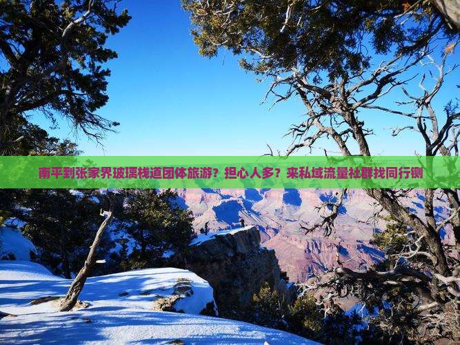 南平到张家界玻璃栈道团体旅游？担心人多？来私域流量社群找同行铡