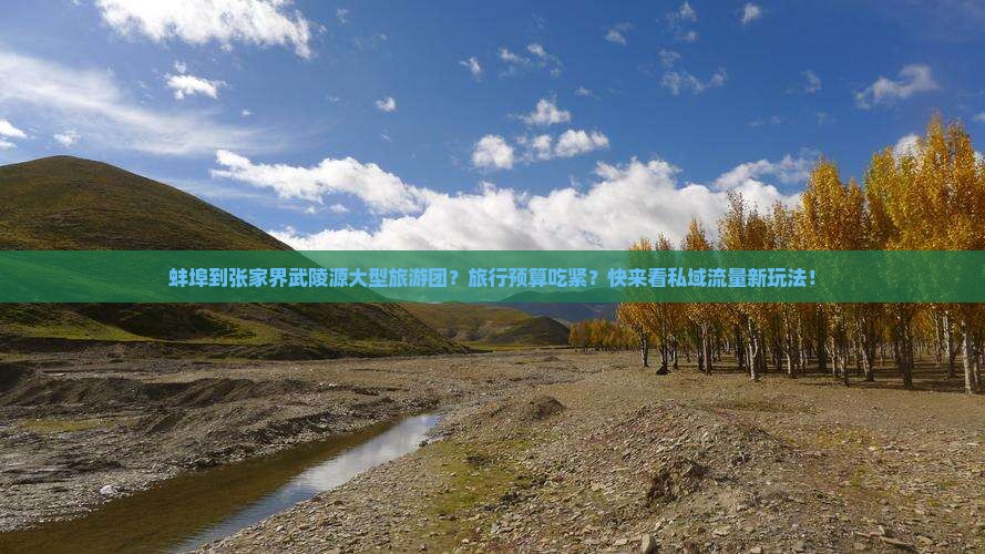 蚌埠到张家界武陵源大型旅游团？旅行预算吃紧？快来看私域流量新玩法！