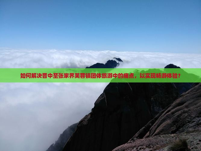 如何解决晋中至张家界芙蓉镇团体旅游中的痛点，以实现畅游体验？