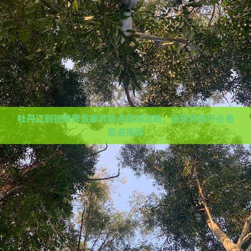 牡丹江到张家界袁家界景点旅游攻略，张家界旅行必看景点推荐