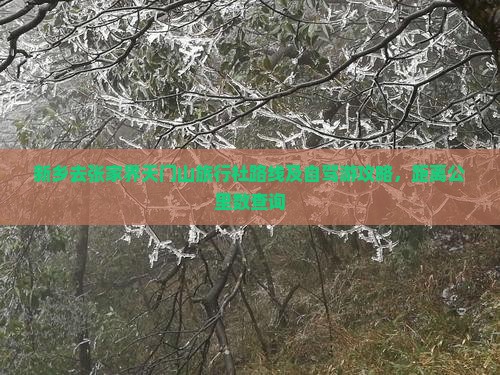 新乡去张家界天门山旅行社路线及自驾游攻略，距离公里数查询
