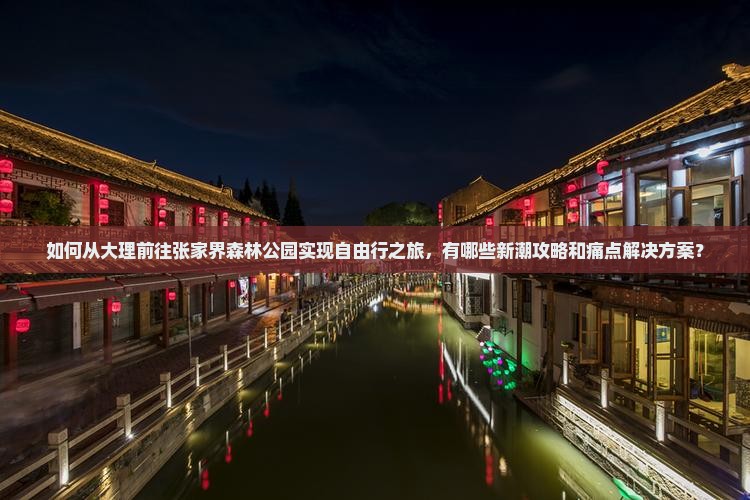 如何从大理前往张家界森林公园实现自由行之旅，有哪些新潮攻略和痛点解决方案？